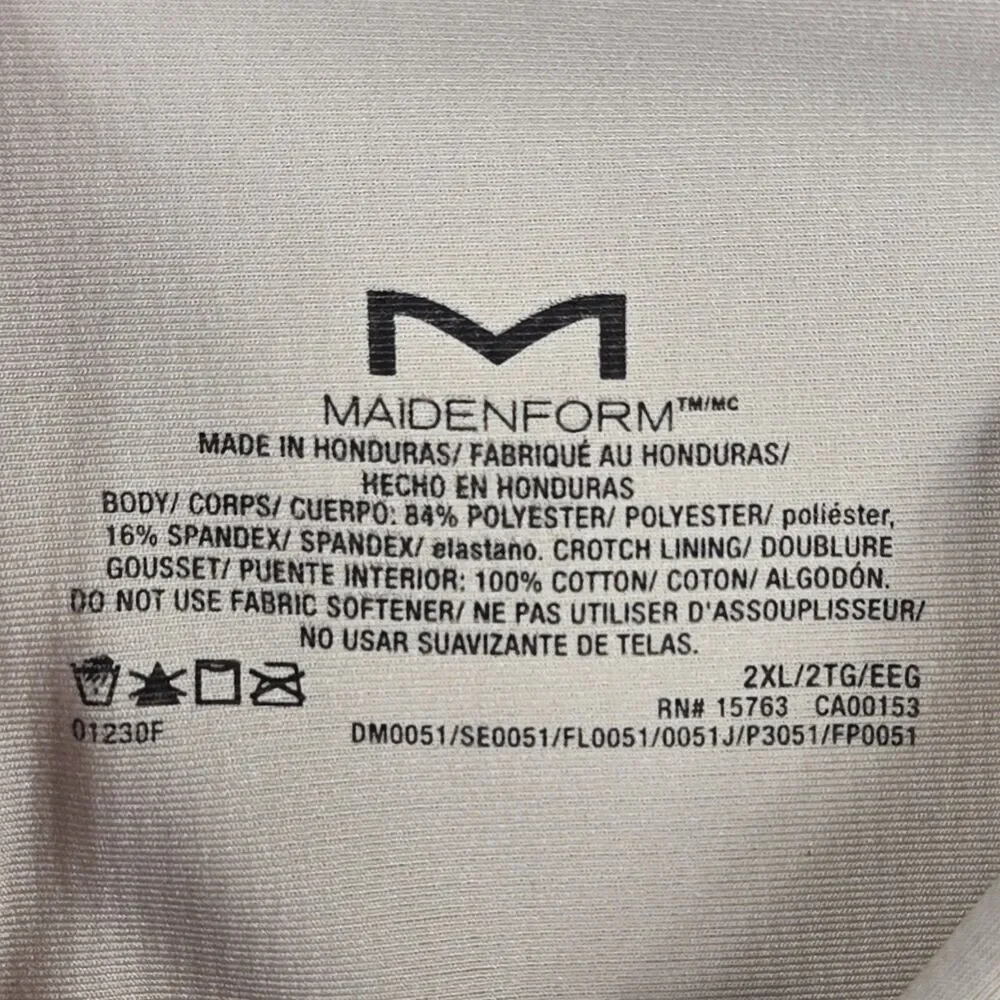 Maidenform Women's Size 2XL Beige Tame Your Tummy Brief Panty Shapewear NWT‎